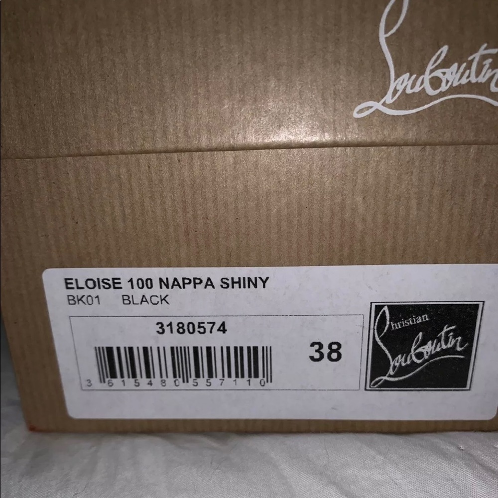 Black Sz. 38 Christian Louboutin, worn once - Picture 3 of 5